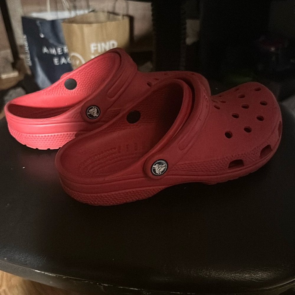 Red crocs